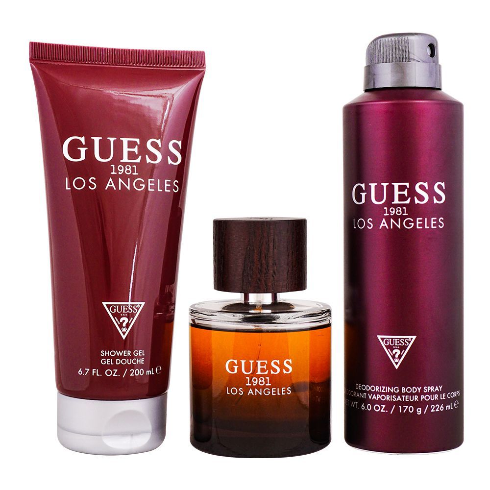 1246990-rpl-1-660656.jpg Guess 1981 Los Angeles Men Set EDT 100Ml+Deo 226Ml+Shower Gel 200Ml - Image 1