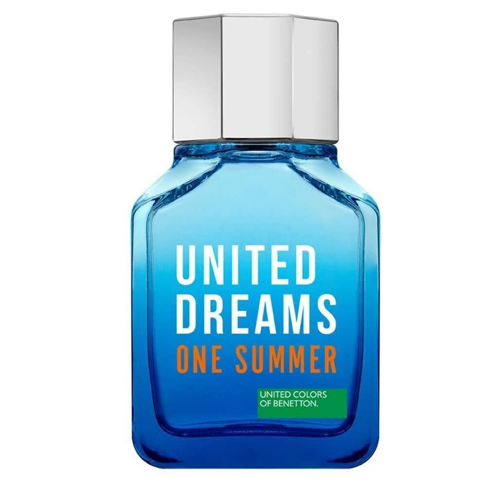 51lrzuqkkqokqkkq_0a1bf3ad-b3ca-4d8e-8236-25f65636ae58-264383.jpg Benetton United Dreams One Summer For Him Edt For Men 100ml - Image 1