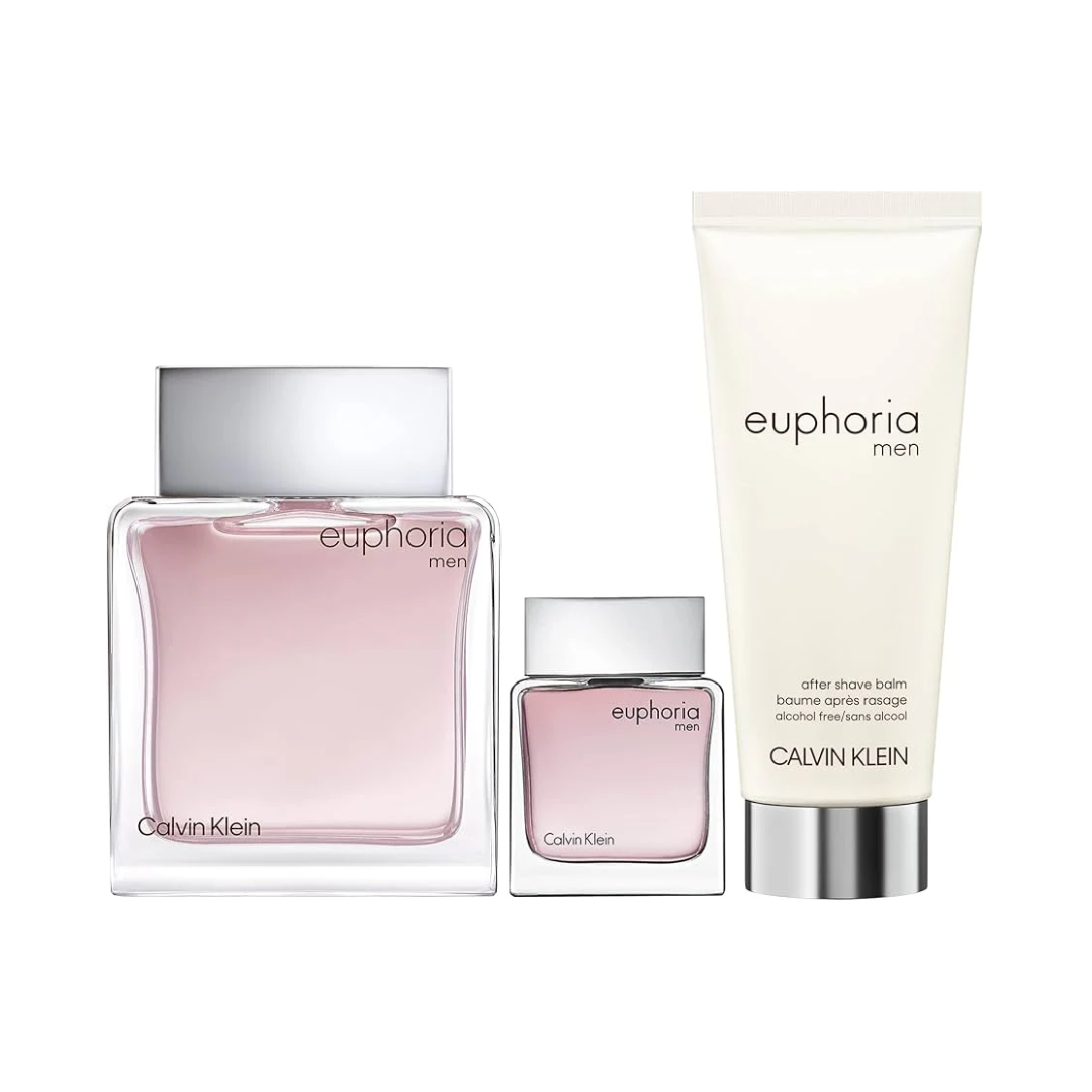 737052031415_96.png Calvin Klein Euphoria For Men Set EDT 100Ml+EDT 15Ml+After Shave Balm 100Ml - Image 1