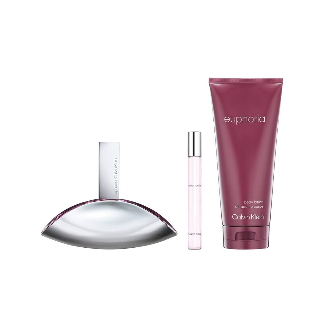 737052031415_98.png Calvin Klein Euphoria For Women Set EDP 100Ml+EDP 10Ml+Body Lotion 200Ml - Image 1