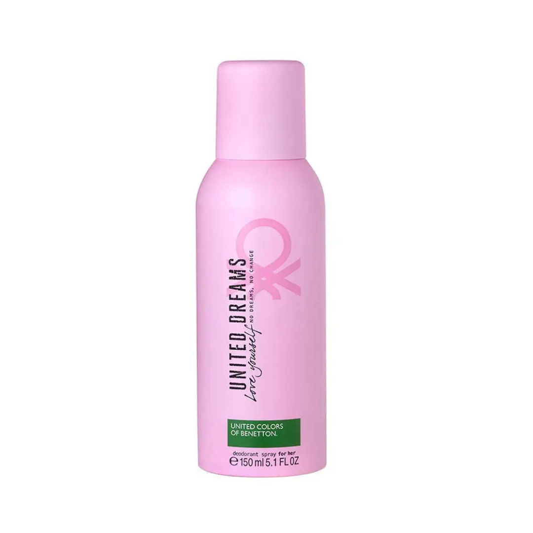 Packshots_54_e2f838d9-a596-4521-9b84-4f8c6f3ab43e.png Benetton Love United Deodorant Spray For Women 150Ml - Image 1