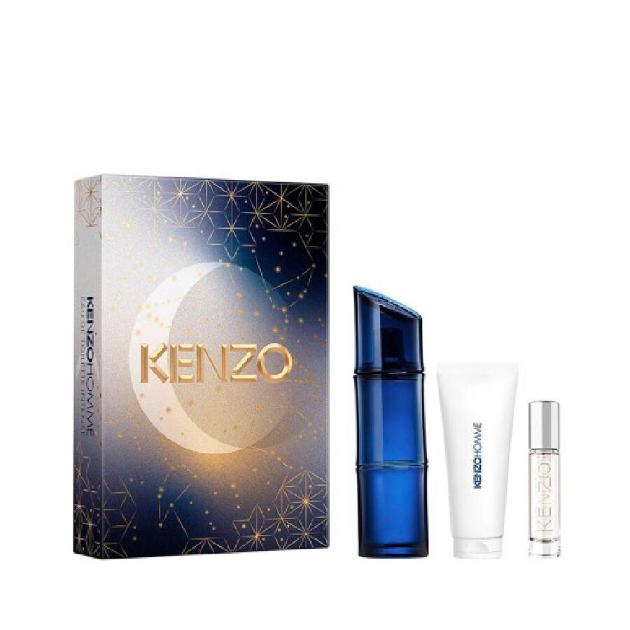 kenzo-mens-homme-gift-set-fragrances-3274872464155.jpg Kenzo Homme Intense Edt 110 + Ts 10Ml + Sg 75Ml - Image 1